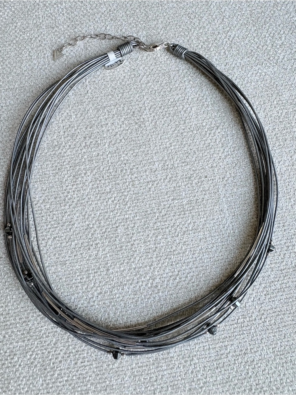 Silpada Sterling Silver, Hematite Bead Necklace, Retired, N2146 - Picture 5 of 6